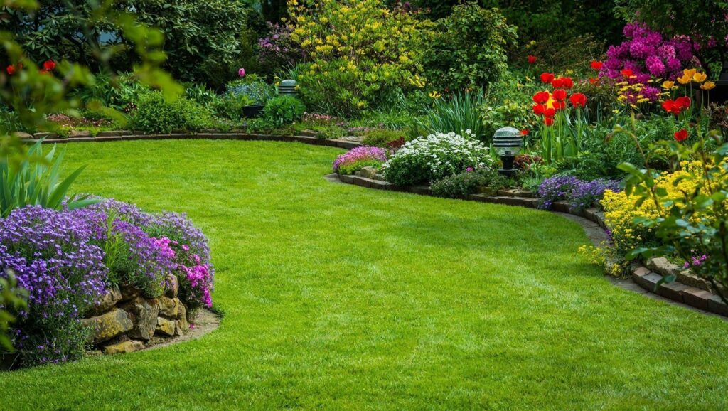 Commercial landscape maintenance services