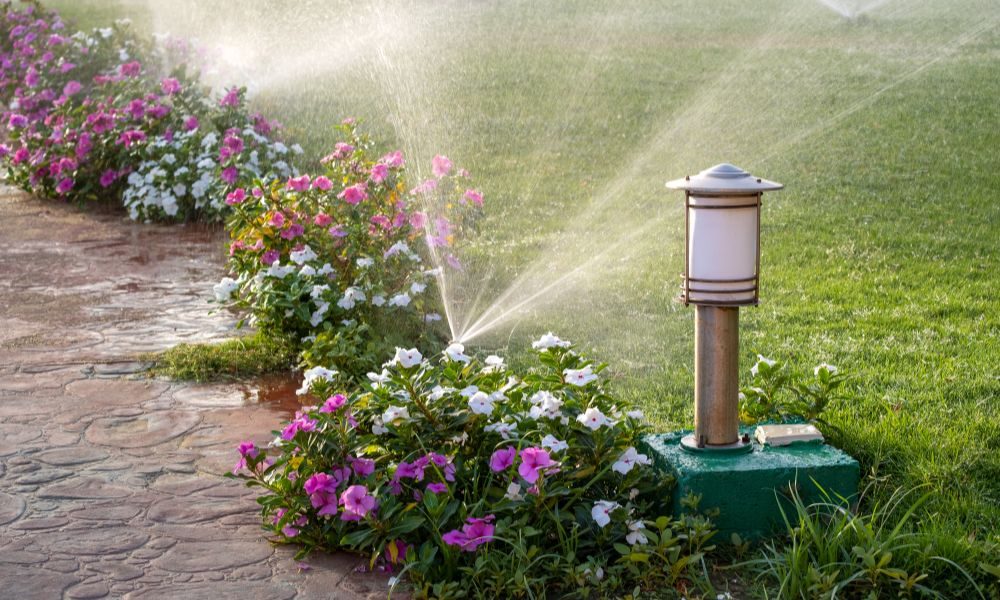 Smart irrigation system supporting commercial landscape maintenance for a commercial property in Salt Lake City